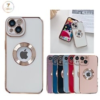 téléphone Coque Pour Apple Coque Arriere iPhone 14 Pro Max Plus 13 12 11 Mini X XR XS 8 7 Plaqué Protection complète du corps Résistance aux chutes aux quatre coins Couleur Pleine TPU miniinthebox