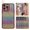 téléphone Coque Pour Apple Coque Arriere iPhone 14 Pro Max Plus 13 12 11 Mini X XR XS 8 7 Strass Brillant Anti-rayures Dégradé de Couleur Brillant Cristal Diamant TPU PC miniinthebox