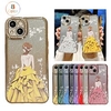 téléphone Coque Pour Apple Coque Arriere iPhone 14 Pro Max Plus 13 12 11 Mini X XR XS 8 7 Strass Protection complète du corps Brillant Brillant Cristal Diamant TPU PC miniinthebox
