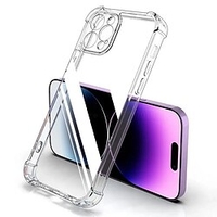 téléphone Coque Pour Apple Coque Arriere iPhone 14 Pro Max Plus 13 12 11 X XR XS 8 7 Clair Résistance aux chutes aux quatre coins Transparente TPU miniinthebox