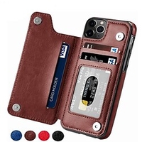 téléphone Coque Pour Apple Coque Arriere Étui en cuir iPhone 12 Pro Max 11 SE 2020 X XR XS Max 8 7 6 iPhone 11 iPhone 11 Pro iPhone 11 Pro Max Porte Carte Couleur unie faux cuir miniinthebox