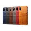 téléphone Coque Pour Apple Coque Arriere Étui en cuir iPhone 14 Pro Max Plus 13 12 11 Mini X XR XS 8 7 Porte Carte Couleur unie Dur Cuir véritable miniinthebox