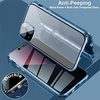 téléphone Coque Pour Apple Coque Intégrale Adsorption Magnétique Aimantée iPhone 14 Pro Max 14 Plus 13 12 11 Pro Max Mini SE Double Face Anti peep Résistance aux chutes aux quatre coins Couleur Pleine miniinthebox