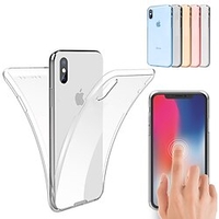 téléphone Coque Pour Apple Coque Intégrale iPhone 12 Pro Max 11 SE 2020 X XR XS Max 8 7 6 Antichoc Ultrafine Transparente Couleur unie Flexible TPU miniinthebox