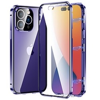 téléphone Coque Pour Apple Coque Intégrale Étui transparent iPhone 14 Pro Max Transparente Protection complète du corps Antichoc Transparente Couleur Pleine Alliage d