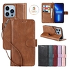 téléphone Coque Pour Apple Wallet iPhone 13 12 11 Pro Max Mini Portefeuille Protection complète du corps Antivol Couleur Pleine TPU faux cuir miniinthebox