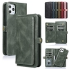 téléphone Coque Pour Apple Wallet iPhone 13 Pro Max 12 11 SE 2022 X XR XS Max 8 7 fermeture Éclair Antichoc avec bandoulière amovible Couleur Pleine TPU faux cuir miniinthebox