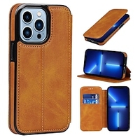 téléphone Coque Pour Apple Wallet iPhone 13 Pro Max 12 11 SE 2022 X XR XS Max 8 7 Magnétique Etanche à la Poussière Emplacements pour porte-cartes Couleur Pleine TPU faux cuir miniinthebox
