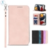 téléphone Coque Pour Apple Wallet iPhone 13 Pro Max 12 Mini 11 X XR XS Max 8 7 avec dragonne Emplacements pour porte-cartes Béquille Couleur Pleine TPU faux cuir miniinthebox