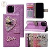 téléphone Coque Pour Apple Wallet iPhone 14 13 12 11 Plus Pro Max Portefeuille Strass Clapet Brillant Cristal Diamant TPU faux cuir miniinthebox