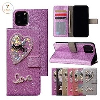 téléphone Coque Pour Apple Wallet iPhone 14 13 12 11 Plus Pro Max Portefeuille Strass Clapet Brillant Cristal Diamant TPU faux cuir miniinthebox