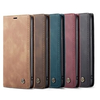 téléphone Coque Pour Apple Wallet iPhone 14 Pro Max 13 12 11 Pro Max Mini X XR XS 8 7 Plus Protection complète du corps Flip magnétique Béquille Rétro faux cuir miniinthebox