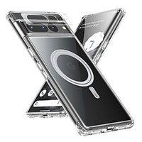 téléphone Coque Pour Google Coque Arriere Adsorption Magnétique Aimantée Pixel 7 Pixel 7 Pro Pixel 6 Pro Portable Translucide Magnétique Couleur Pleine Plastique Métal miniinthebox