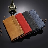 téléphone Coque Pour Google Etui folio Pixel 7 Coque Anti-Chocs Etanche à la Poussière Résistance aux chutes aux quatre coins Couleur Pleine TPU faux cuir miniinthebox