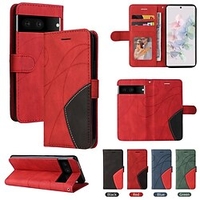 téléphone Coque Pour Google Wallet Pixel 7 Pro Pixel 6 avec dragonne Emplacements pour porte-cartes Flip magnétique Formes Géométriques TPU faux cuir miniinthebox