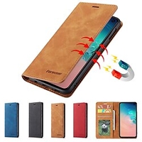 téléphone Coque Pour Huawei Wallet P40 / P30 / P20 / Mate 20 Pro Protection complète du corps Flip magnétique Béquille Couleur Pleine faux cuir miniinthebox