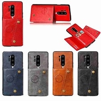 téléphone Coque Pour OnePlus Coque Intégrale Étui en cuir OnePlus 8 Pro OnePlus 8 Porte Carte Avec Support Couleur unie faux cuir TPU miniinthebox
