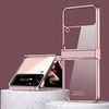 téléphone Coque Pour Samsung Galaxy Coque Arriere Etui folio Retournement Z 4 Portable Plaqué Clair Couleur Pleine PC miniinthebox