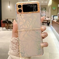 téléphone Coque Pour Samsung Galaxy Coque Arriere Galaxy Z Flip 3 5G Antichoc Etanche à la Poussière Lignes / Vagues TPU miniinthebox