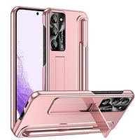 téléphone Coque Pour Samsung Galaxy Coque Arriere S23 Ultra Plus Porte-crayons Avec Support Plaqué Couleur Pleine PC miniinthebox