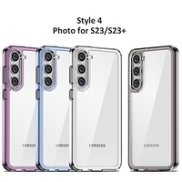 téléphone Coque Pour Samsung Galaxy Coque Arriere S23 Ultra Plus Protection complète du corps Clair Résistance aux chutes aux quatre coins Transparente TPU PC miniinthebox