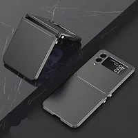 téléphone Coque Pour Samsung Galaxy Coque Arriere Z Flip 3 Antichoc Couleur Pleine Alliage d