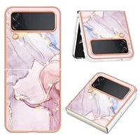 téléphone Coque Pour Samsung Galaxy Coque Arriere Z Flip 4 Plaqué IMD Clapet Marbre TPU PC miniinthebox