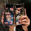 téléphone Coque Pour Samsung Galaxy Coque Arriere Z Flip 4 Z Flip 3 Anneau de Maintien Mode Antichoc Fleur PC miniinthebox