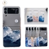 téléphone Coque Pour Samsung Galaxy Coque Arriere Z Flip 4 Z Flip 3 Clapet Protection complète du corps Anti-rayures Paysage PC miniinthebox