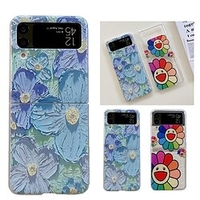 téléphone Coque Pour Samsung Galaxy Coque Arriere Z Flip 4 Z Flip 3 Portable Protection complète du corps Anti-rayures Fleur PC miniinthebox