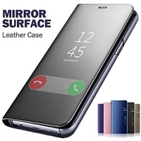 téléphone Coque Pour Samsung Galaxy Coque Intégrale Etui folio A33 S22 S21 S20 Plus Ultra A72 A52 A42 Miroir Mise en veille automatique Anti-rayures Couleur Pleine PC miniinthebox