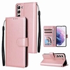 téléphone Coque Pour Samsung Galaxy Coque Intégrale S22 Plus Ultra S22 Ultra S22 Porte Carte avec dragonne Antichoc Couleur Pleine TPU faux cuir miniinthebox