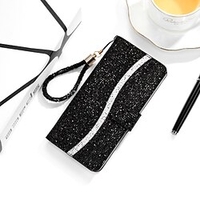 téléphone Coque Pour Samsung Galaxy Coque Intégrale Étui en cuir Etui folio S9 S9 Plus Bord S7 S10 S10 Plus S10 Lite Clapet Magnétique Brillant faux cuir miniinthebox