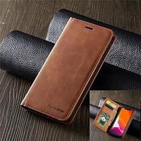 téléphone Coque Pour Samsung Galaxy Coque Intégrale Étui en cuir Wallet S9 S9 Plus S8 Plus S8 Bord S7 S7 S10 S10 Plus Galaxy S10 E Portefeuille Porte Carte Clapet Couleur Pleine faux cuir TPU miniinthebox