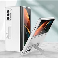 téléphone Coque Pour Samsung Galaxy Coque Intégrale Z Fold 2 Avec Support Protection complète du corps Etanche à la Poussière Couleur Pleine TPU miniinthebox