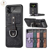 téléphone Coque Pour Samsung Galaxy Etui folio Z Flip 4 Portable Clapet Protection complète du corps Couleur Pleine TPU PC miniinthebox