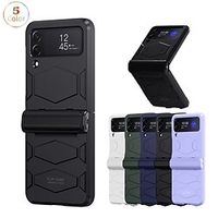 téléphone Coque Pour Samsung Galaxy Etui folio Z Flip 4 Z Flip 3 Clapet Protection complète du corps Résistance aux chutes aux quatre coins Armure PC miniinthebox