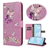 téléphone Coque Pour Samsung Galaxy Wallet A73 A53 A33 S22 Ultra Plus FE S21 A72 A52 A42 Note 20 Ultra Strass Magnétique Brillant Papillon Brillant faux cuir miniinthebox