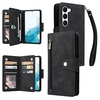téléphone Coque Pour Samsung Galaxy Wallet S23 S22 S21 S20 Plus Ultra S10 S9 S8 S7 Plus Bord fermeture Éclair avec dragonne Flip magnétique Couleur Pleine TPU faux cuir miniinthebox