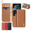 téléphone Coque Pour Samsung Galaxy Wallet S23 Ultra Plus Portefeuille Clapet Protection complète du corps Couleur Pleine Cuir véritable miniinthebox