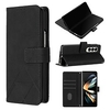 téléphone Coque Pour Samsung Galaxy Wallet Z Fold 4 Z Fold 3 Portefeuille Clapet Protection complète du corps Couleur Pleine TPU faux cuir miniinthebox