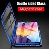 étui de téléphone en verre magnétique double face avec protecteur d