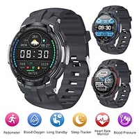 V6 Montre intelligente 1.28 pouce Smartwatch Montre Connectée Bluetooth ECG PPG Surveillance de la température Podomètre Compatible avec Android iOS Femme Hommes Imperméable Longue Veille Mode miniinthebox