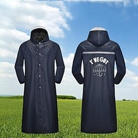 veste de poncho de pluie longue de sécurité à capuche imperméable d