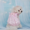 Vêtements pour chiens de compagnie été mince mignon princesse arc amour jupe en maille vêtements amusants pour animaux de compagnie miniinthebox