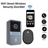 Wifi sonnette maison intelligente sans fil téléphone sonnette caméra vidéo sonnette sécurité vidéo interphone hd vision nocturne pour appartements miniinthebox