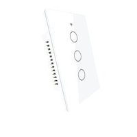 Zs-us3-wh/zigbee tuya interrupteur intelligent 3 boutons de contrôle d