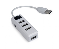 4 poorts USB 2.0 hub Wit