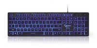 Gembird 3-kleuren Backlight Multimedia Toetsenbord Zwart US Layout