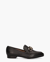 21I095 Zwart/Goud Damesloafers